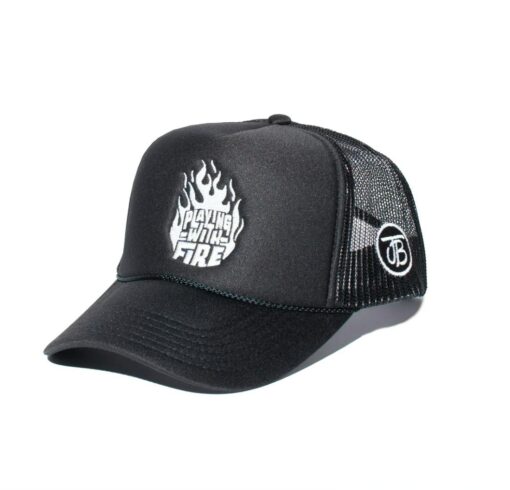 Jungle Boys Clothing Playing With Fire Trucker Hat (Black)