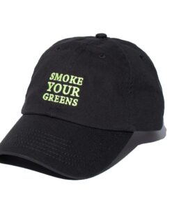 Jungle Boys Clothing Smoke Your Greens Dad Cap (Black)