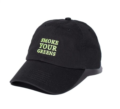 Jungle Boys Clothing Smoke Your Greens Dad Cap (Black)